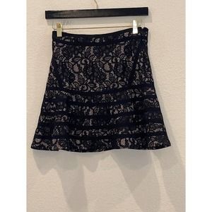 Parker Skater Skirt Black/Nude Lace Size 4